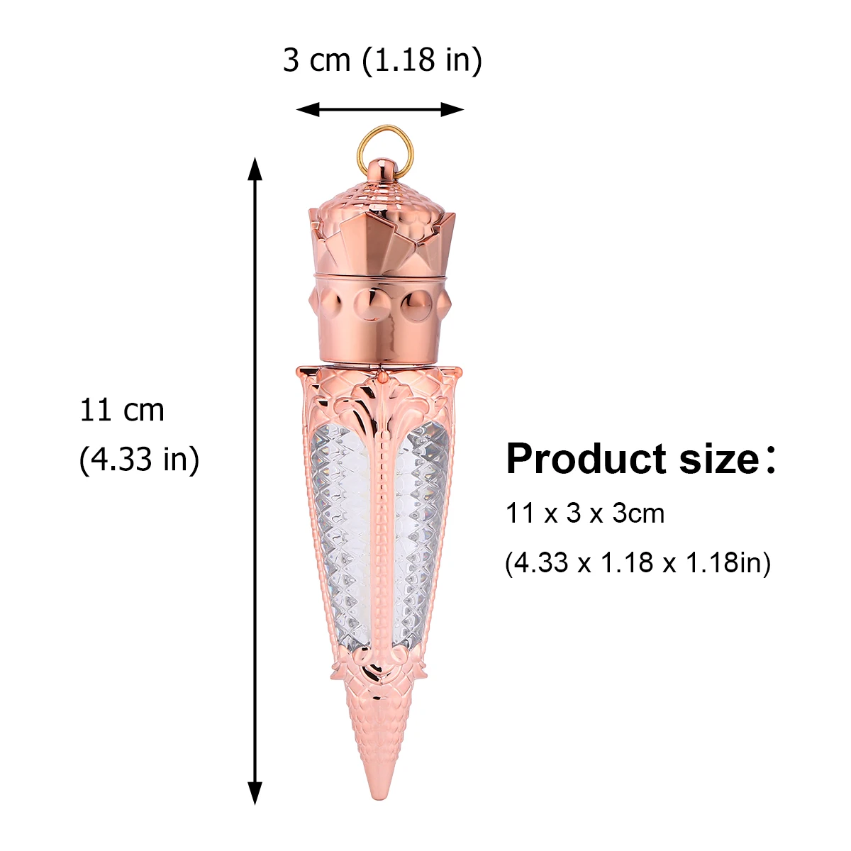 

2pcs Lip Gloss Empty Bottle Creative Shape High Quality Portable Travel Size Storage Organizer Refillable Makeup Dispenser For