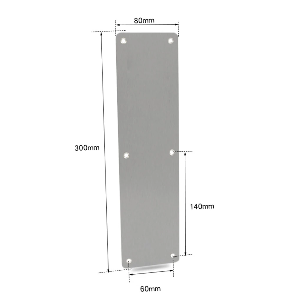 Imagem -05 - Porta Pontapé Placa sem Palavra Proteção Sinal Hardware sem Alça Aço Inoxidável