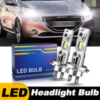 2pcs For Peugeot 208 2012-2020 High Power H7 Led Headlight 12000LM  Canbus No Error H18 Car Bulb 6000K White Light Lamp 12v