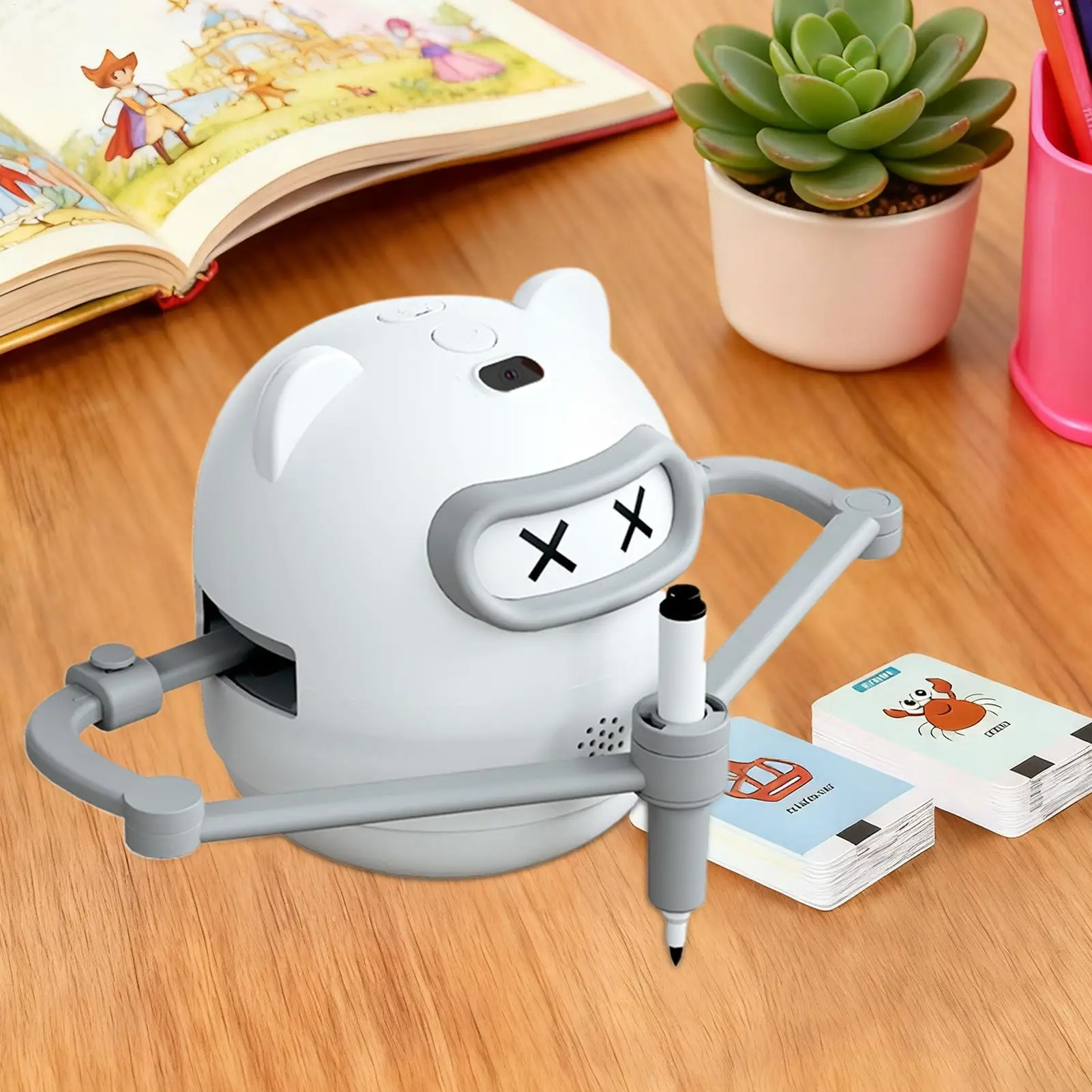 رسم روبوت لعبة تعليمية تفاعلية روبوت اللوحة مع 100 بطاقة 12 علامة للأطفال الذين تتراوح أعمارهم بين 3-10 المراهقين بنين بنات عيد ميلاد #1