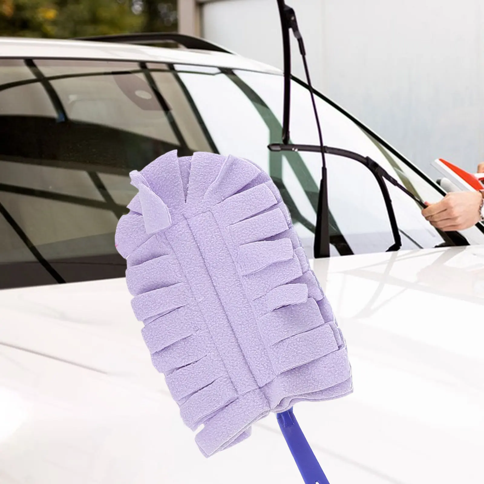 1Set Dusting Duster Cloth Removable Heads Dry Wet Use Replacement Mop Pads Washable Dusters for Home Office Car Cleaning Wand