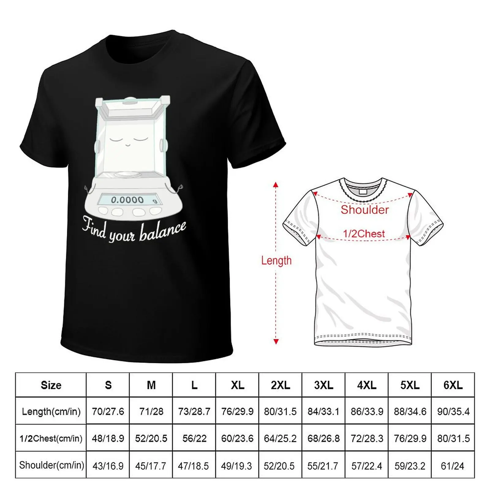 Analytical Balance Finding Balance T-Shirt Plus Size Comfort Fit Tee