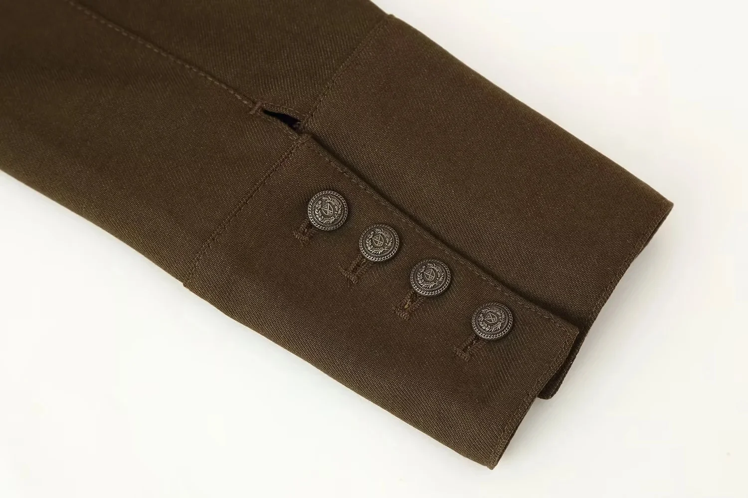 KONDALA Lässiger Vintage-Chic Damen-Blazer-Anzug mit O-Ausschnitt, einreihiger Blazer, lange, lockere Hose, Mode 2026 Herbst-Büroanzug – Detail 9