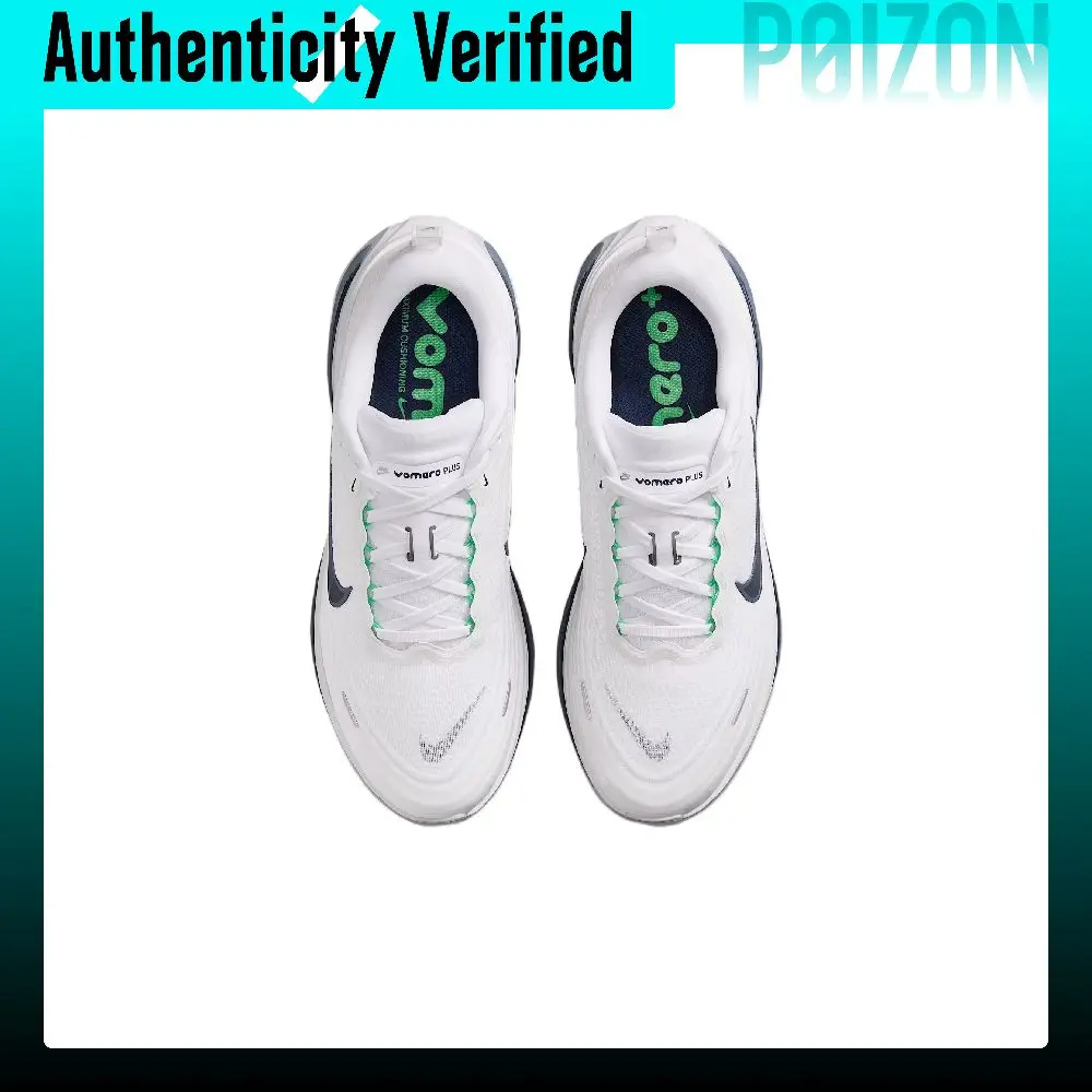 Zapatillas de running Nike Vomero Plus para hombre, modelo de caña baja, color blanco, HV8150-109.