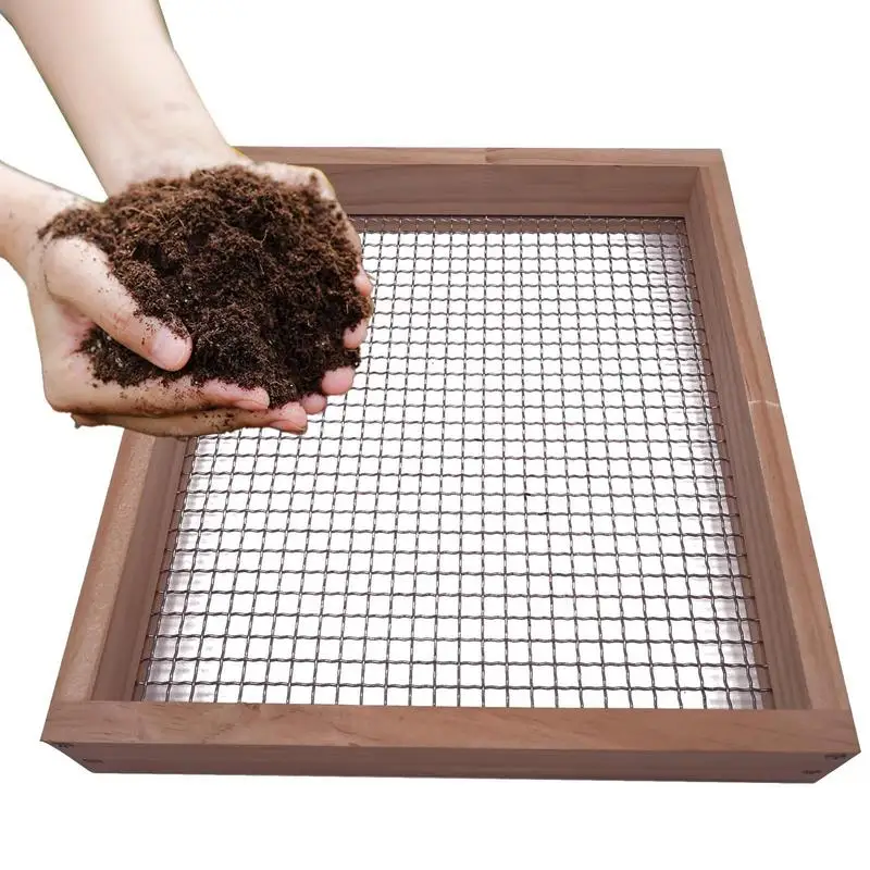 

Handheld Garden Soil Sieve Manual Gravel Sieve Compost Soil Sieve For Rock Potting Soil And Stone Sifter Garden Supplies