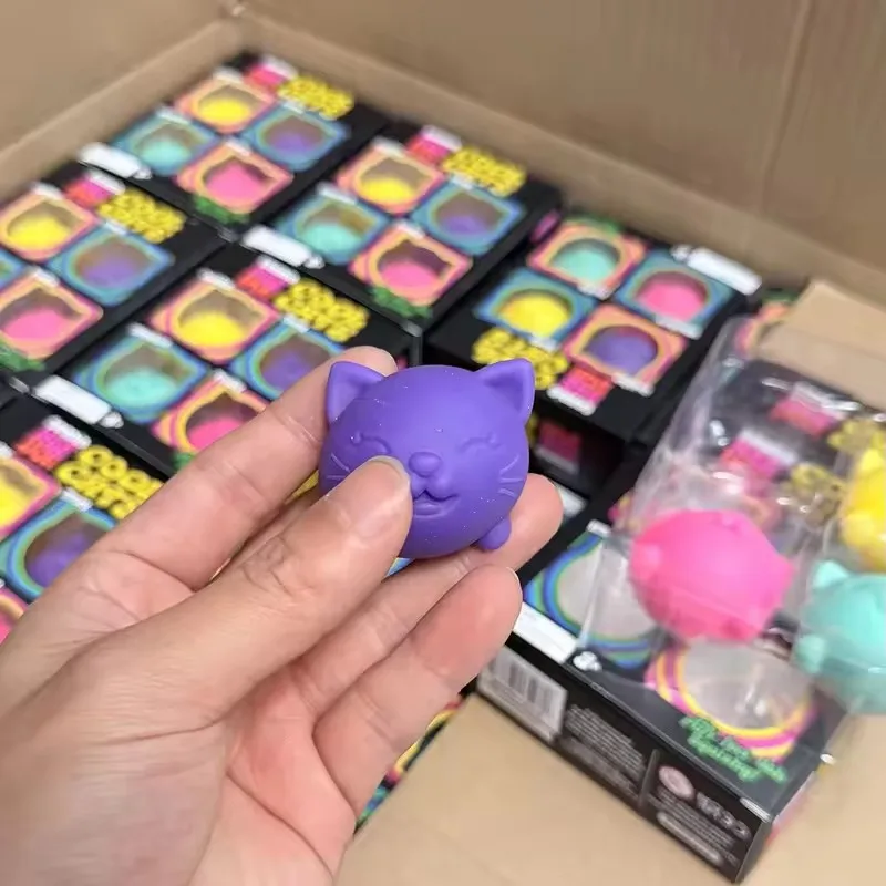 Schylling Nee Doh Nice Cube & Mini Cat &Six Color Round Sensory Pinch Blocks Stress Relief Puzzle Kids Souvenir Blind Box view 6