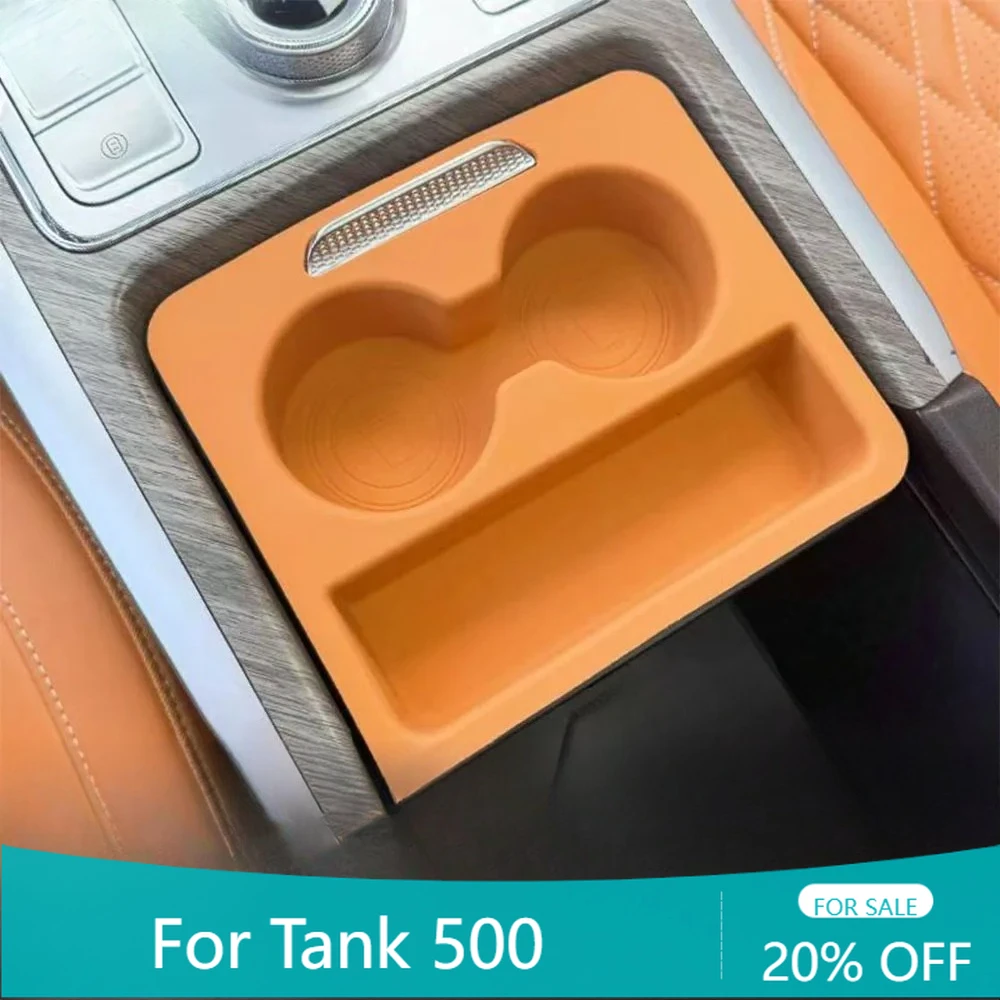 

Автомобильный подлокотник, ящик для хранения чашки для воды, силиконовый защитный чехол для интерьера для GWM Great Wall WEY Tank 500 Hi4t Hi4z 2023-2025