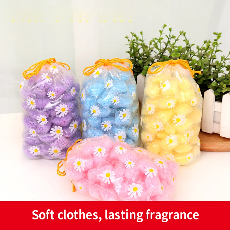 10Pcs Laundry Beads Scent Booster in-Wash Clean Clothes Fresh Rose Lavender Fragrance Beads Soft Clothing Diffuser Perfume Hot