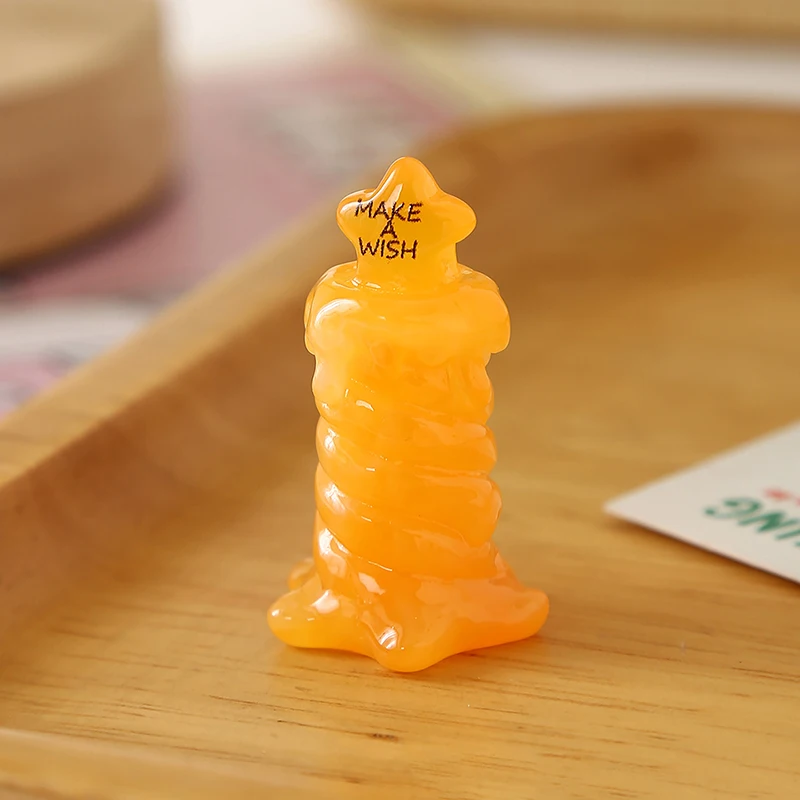 

3 шт. миниатюрных свечей-звездочек для кукольного домика, модель для рождественских сцен, аксессуары для украшения дома