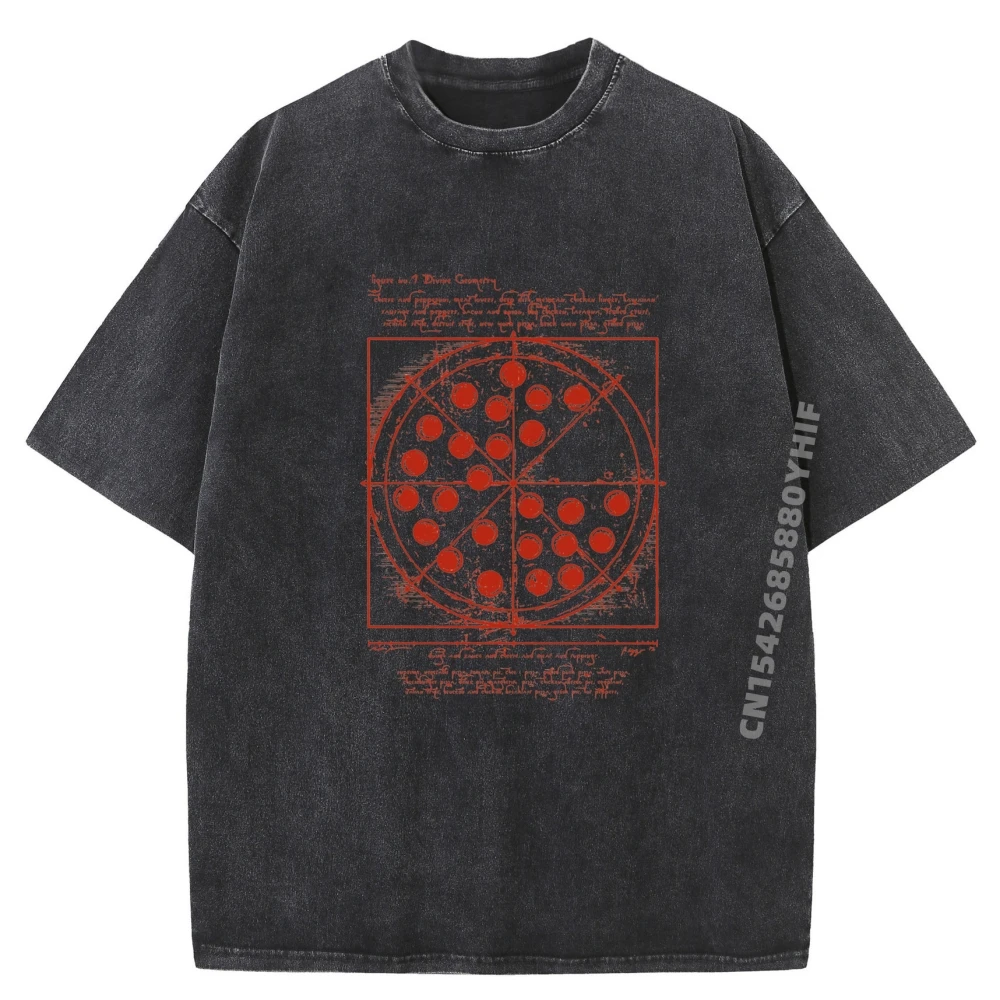 

Davinci Vitruvian Man Pizza Pizzeria Pizza Chef Pizza Night Дизайнерская футболка Мужская футболка большого размера Винтажные потертые топы