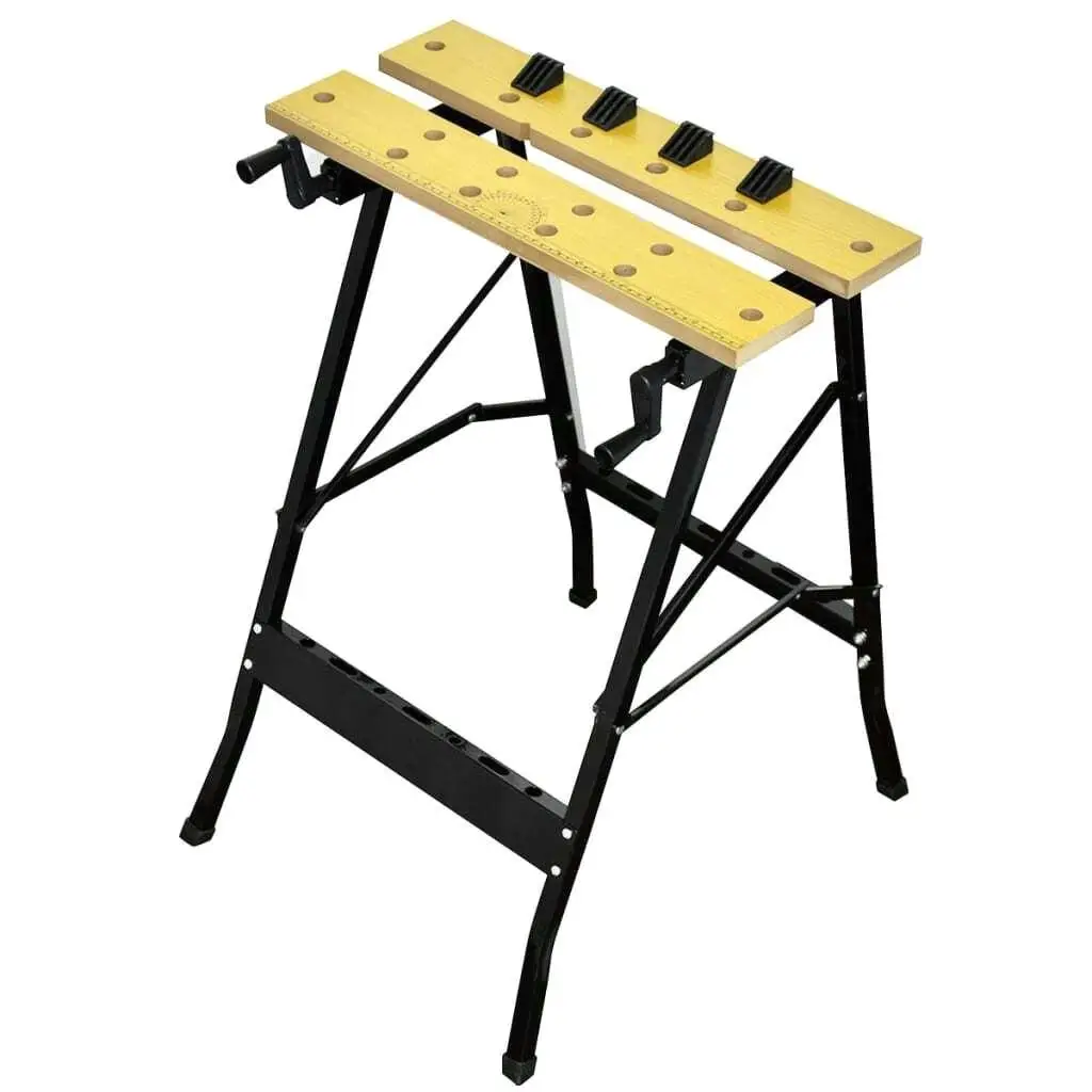 Heavy-Duty Workbench with Adjustable Height, Durable Surface & Ample Storage for Home or Garage Use