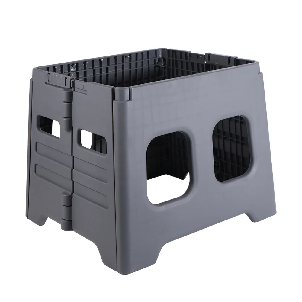 مرحاض PP محمول قابل للطي خفيف الوزن مع غطاء مرحاض للتخييم في الهواء الطلق يسهل حملها مرحاض شاحنة قابلة للطي متعدد الوظائف #4