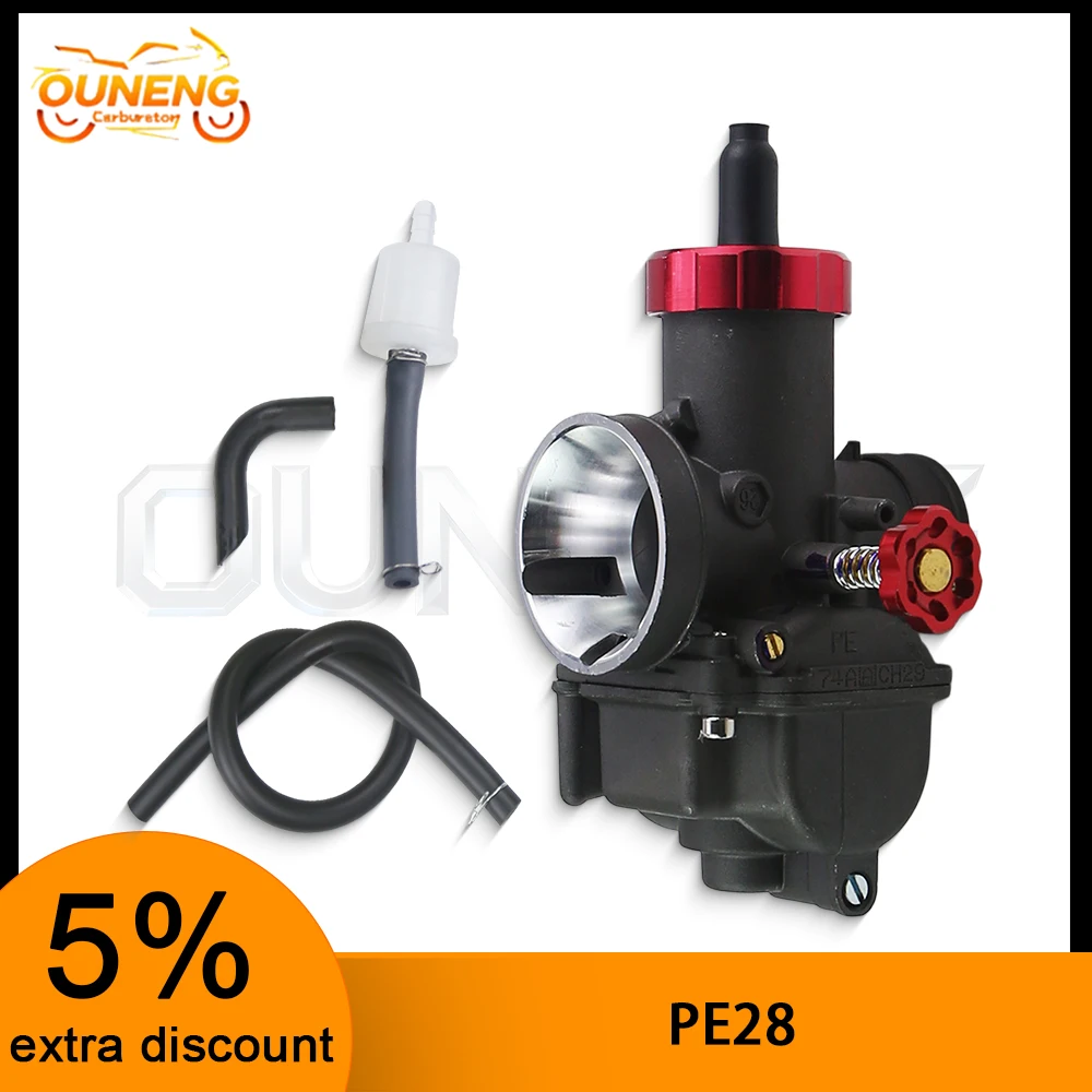 28mm PE28 Racing Carburetor For Honda CR80R CR85R NSR150  Compatible With Keihin PE28 Dirt Bike Modified Parts