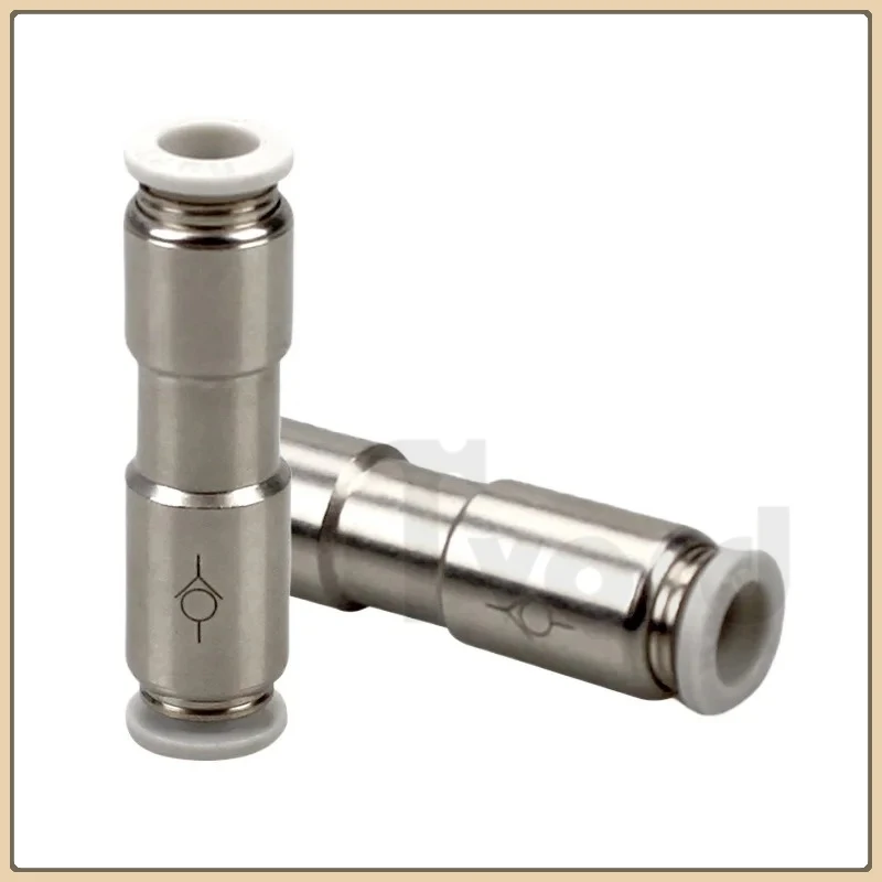 

CVPU-4mm 6mm 8mm 10mm 12mm PCVU Pneumatic Push To Connect Fitting One-way Valve Check Valve Made Entirely of Metal