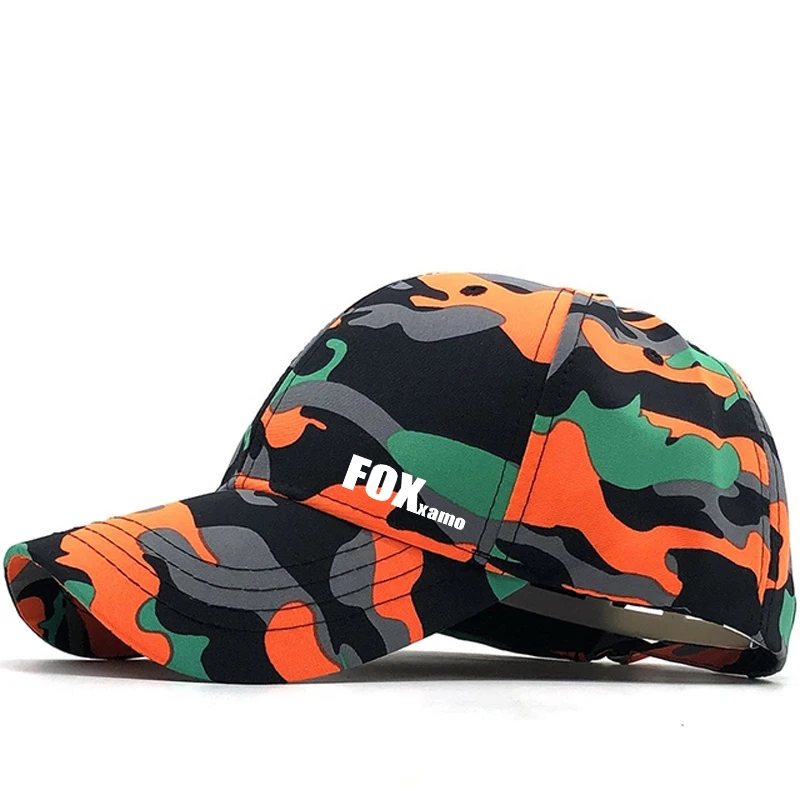 2023 New Fishing Camouflage Adjustable Sun Protection Men Baseball Cap Unisex Printing Spring Summer Snapback Dad Hat