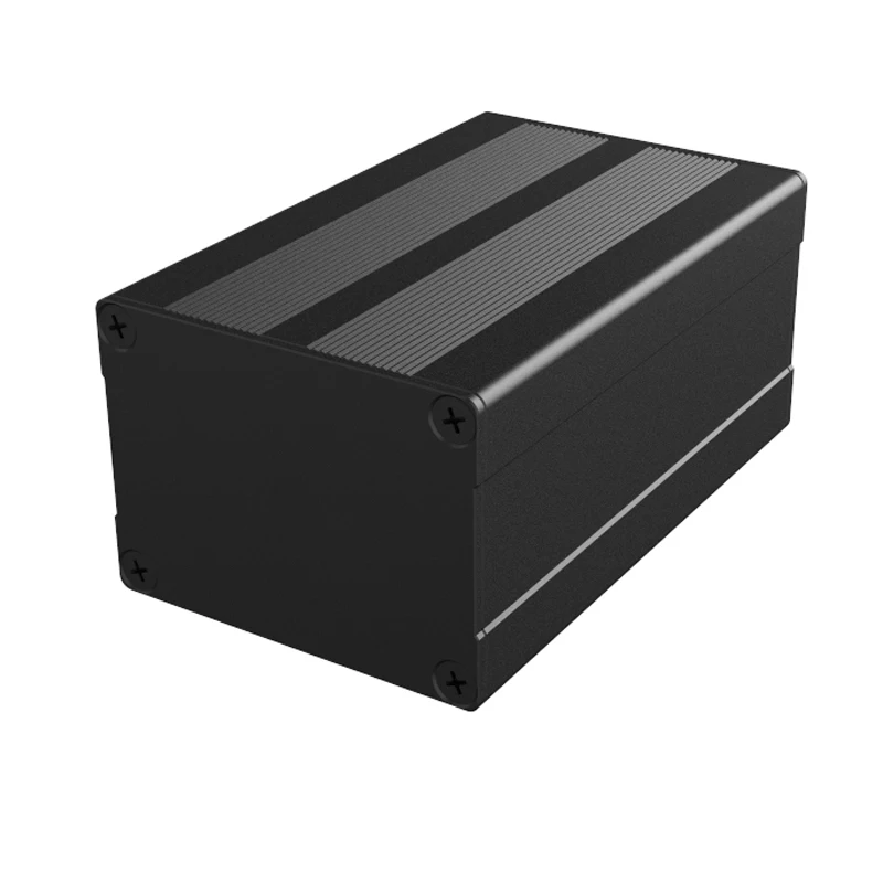 2024OEM Customize Service Anodized Aluminum Extrusion Box Casing for Electronics Heatsink Split