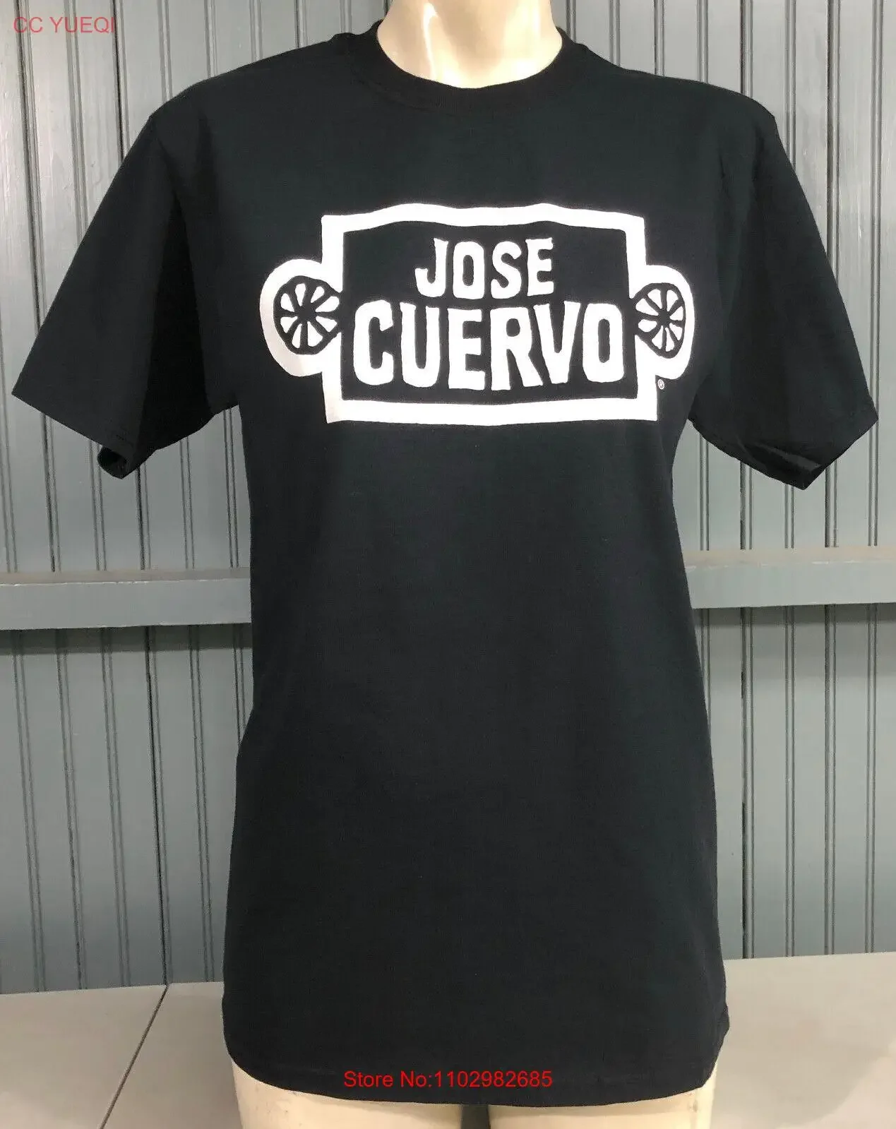 Camiseta mediana de Tequila negra de José Cuervo, ropa de calle informal con gráfico lavado vintage, moda Unisex, elegante y ligeramente