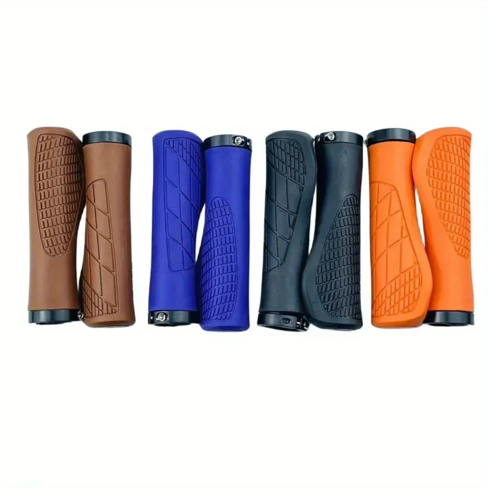 1 set of bicycle handlebars, mountain bike shock-absorbing, wear-resistant, anti-skid riding handlebars, handlebars, grips