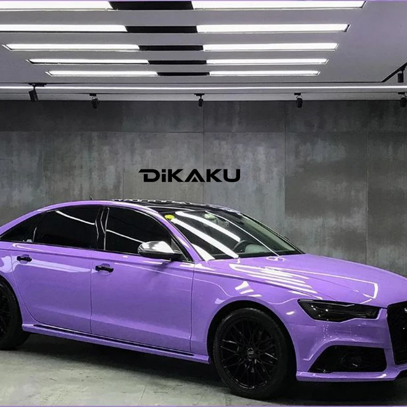 Highest Quality Super Glossy Crystal Lavender Purple Vinyl Wrap Foil With Air Free Bubble For Vehicle And Motorcycle