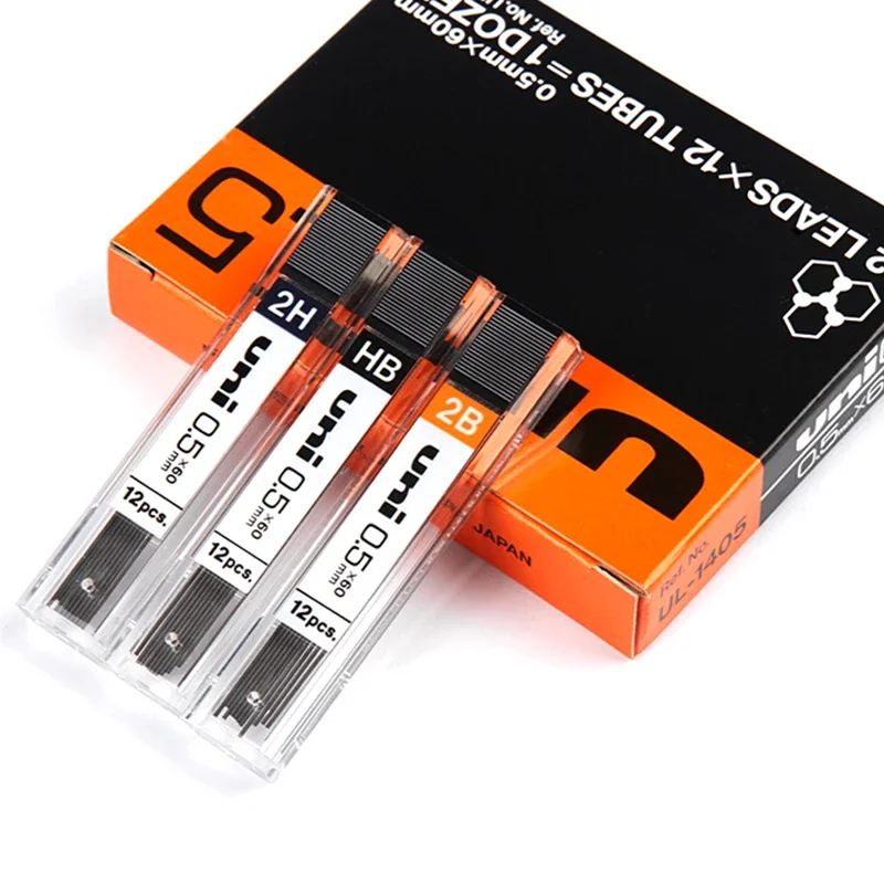 

3Pcs Japan UNI UL-1403/UL-1405/UL-140 automatic pencil lead 0.3/0.5/0.7mm movable pencil refill core HB/2B/2H