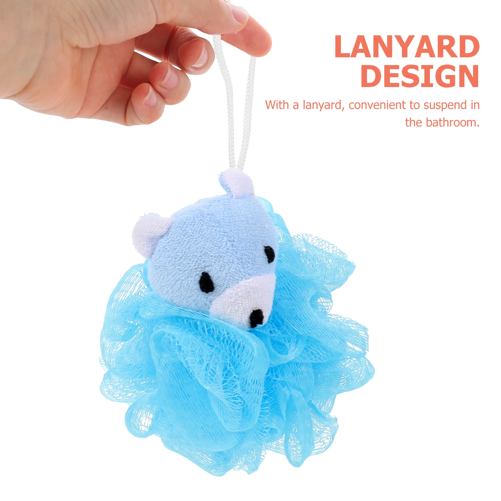 

4pcs Cartoon Animal Bath Balls Kids Loofah Sponge Soft Exfoliating Body Wash Scrubber Cleaning Supplies Foaming Bath Time Fun