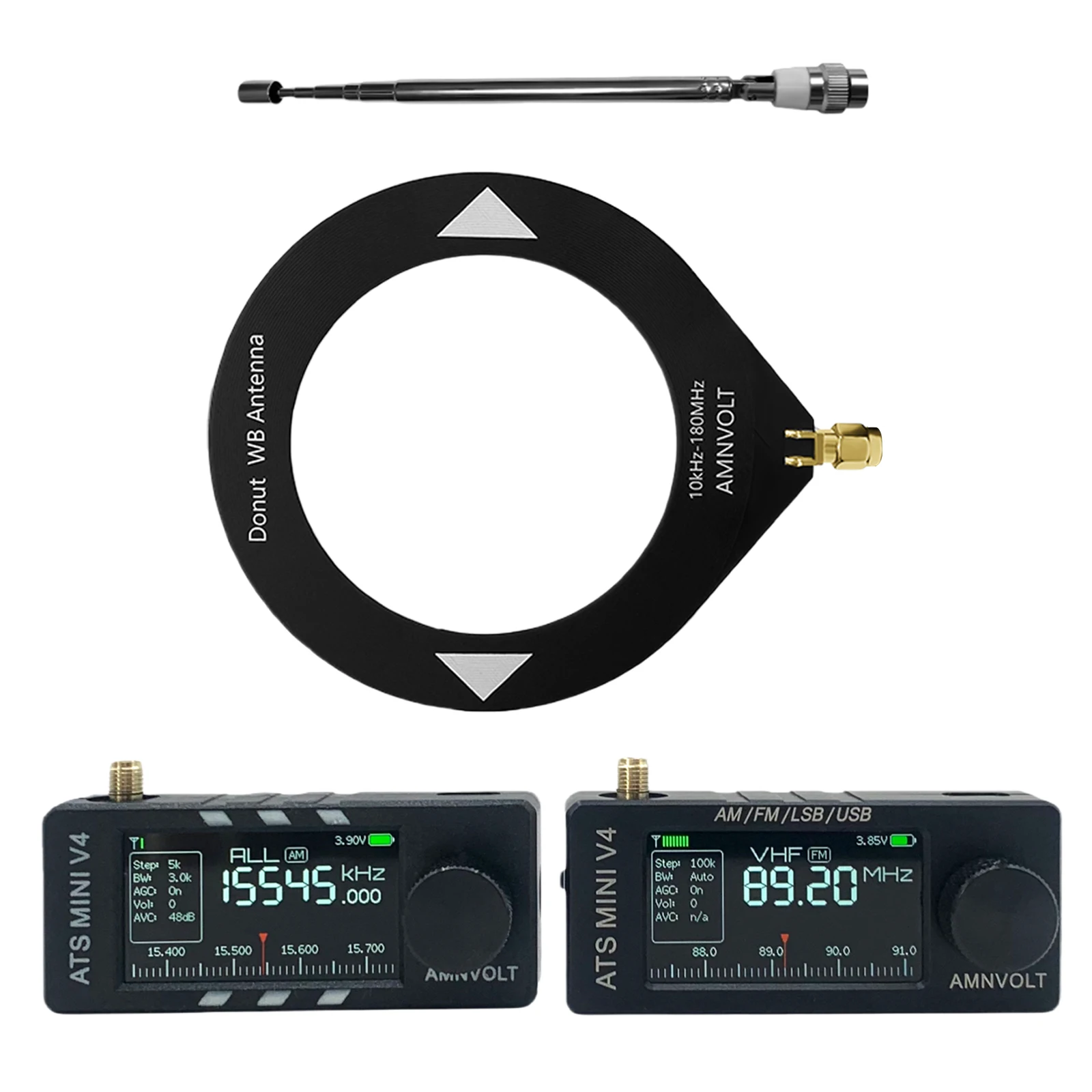 

V4 ATS MINI Radio Receiver 1.9inch IPS Screen Portable AM FM Radios Receivers Pocket SI4732 Radios For Indoor Outdoor Transistor