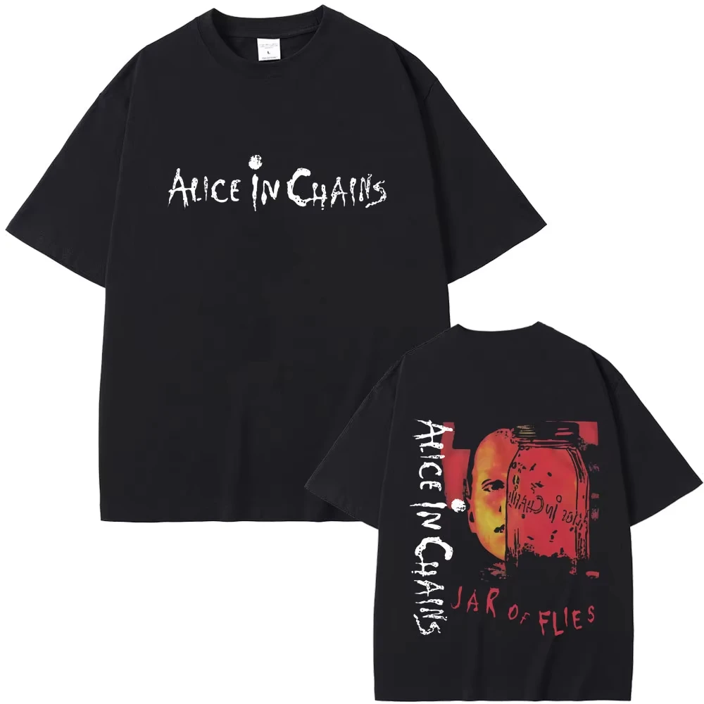 Rock Band Alice in Chains Jar of Flies Album T-shirt Summer Men's Women Vintage Casual Cotton T Shirts Unisex Fashion Streetwear