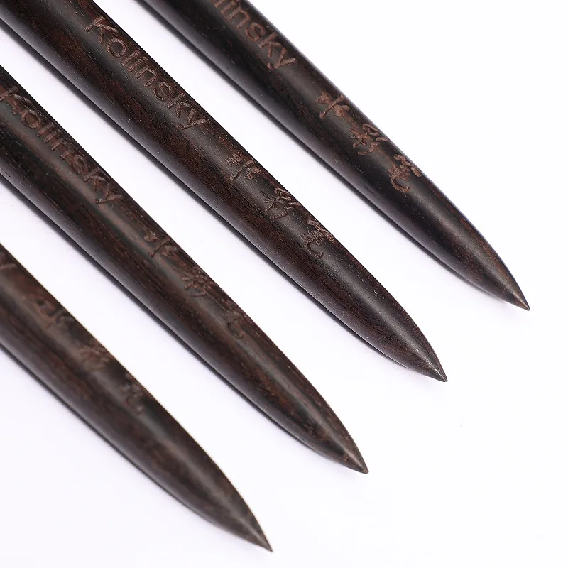 1個 サンダルウッドハンドル コリンスキーヘア ネイルアクリルブラシ UVジェル カービングペンブラシ リキッドパウダー DIYネイル描画 ネイルアートブラシ