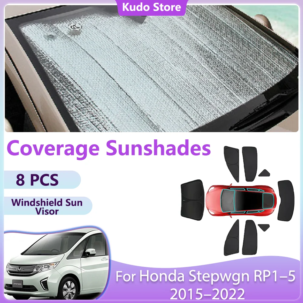 

Full Coverage Sunshades for Honda Stepwgn RP1–5 2015–2022 Rear Side Windows Car Windshield Sun Visor Curtain Accessories