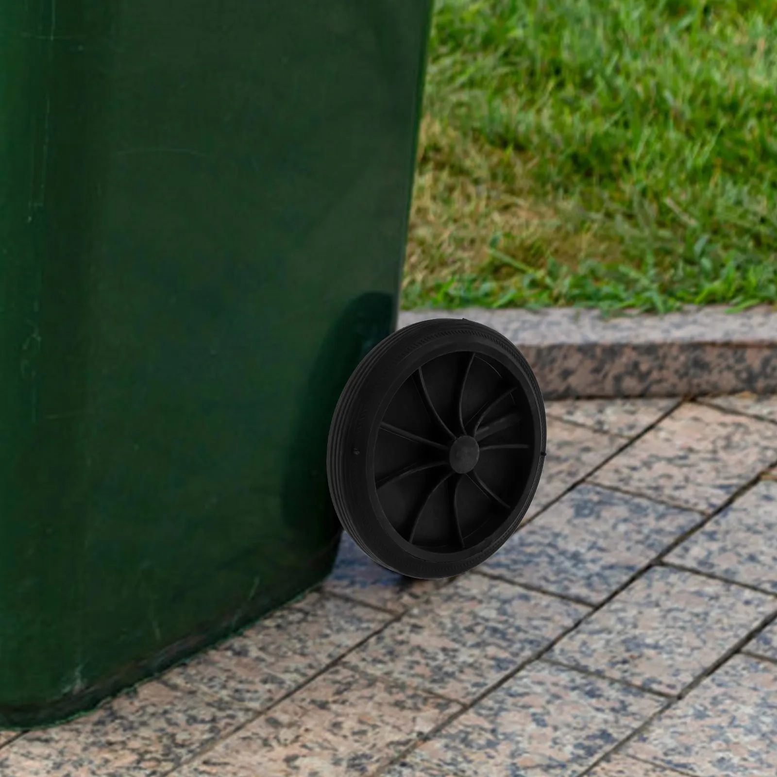 

Trash Can Wheels 80L 100L 120L 240L Black Rubber Replacement Wastebasket Pulley Garbage Bin Wheel Supplies Easy Install