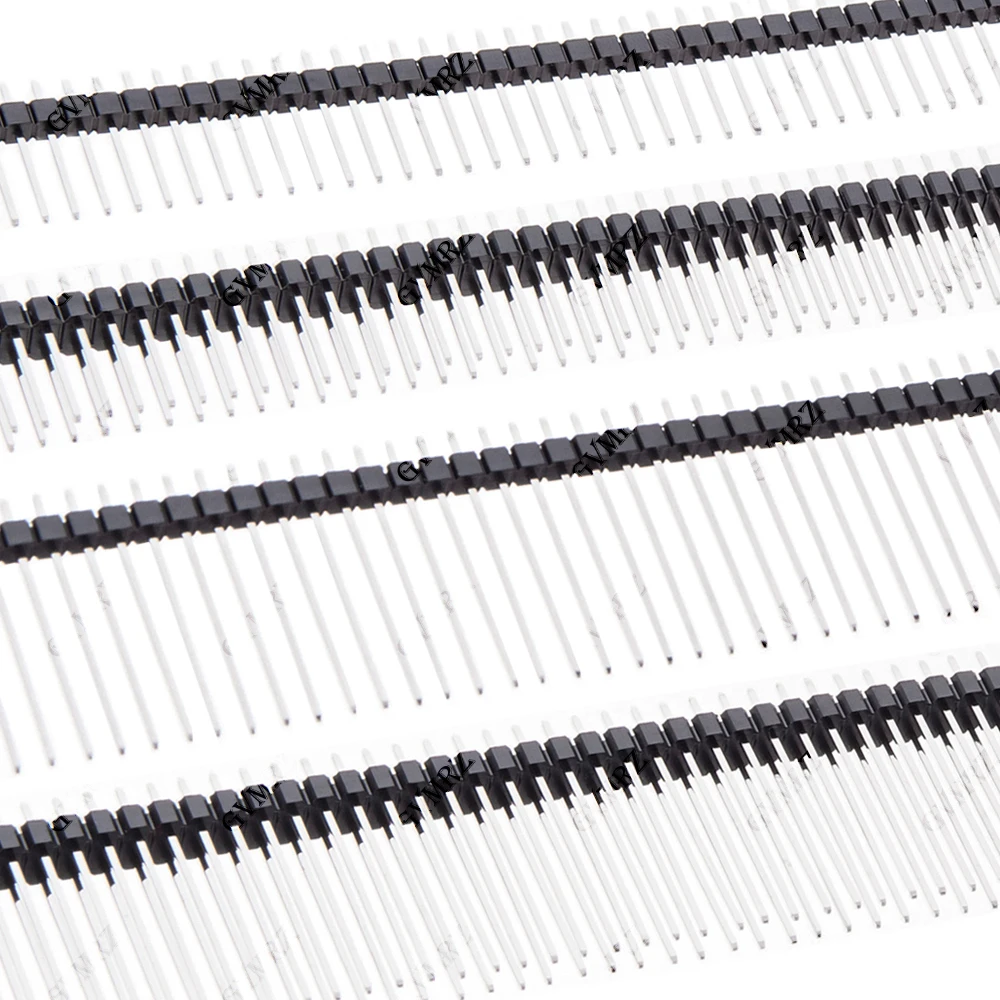 10PCS 21 23 25mm Single Double Row Male 1x40P/2x40P 2.54mm Height Long Breakable Pin Header Needle length 15 17 19 20mm  NEW