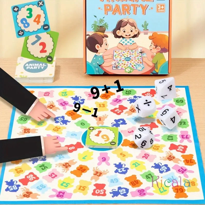 

Animal Montessori Toys Educational Cognitive Skill-Building Toy for Kids Family Parties Game Hand-Eye Coordination Gift Toy