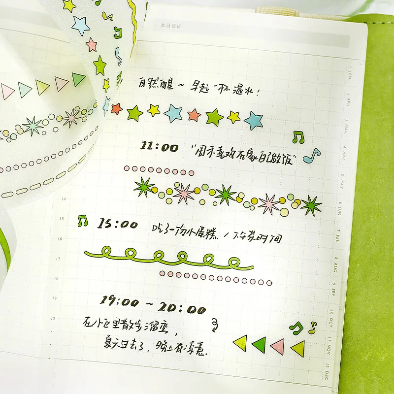 1pcs DIY Decoration Adhesive Tapes Japanese  DECO LINE Washi Tapes Masking Tapes stickers stationery