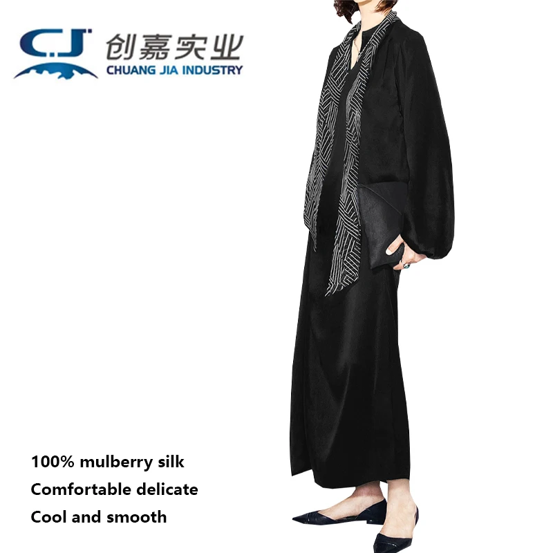 

100% Silk Women's Dress - Original Design, Elegant and Fashionable, Cool and Breathable, with a Glossy Finish