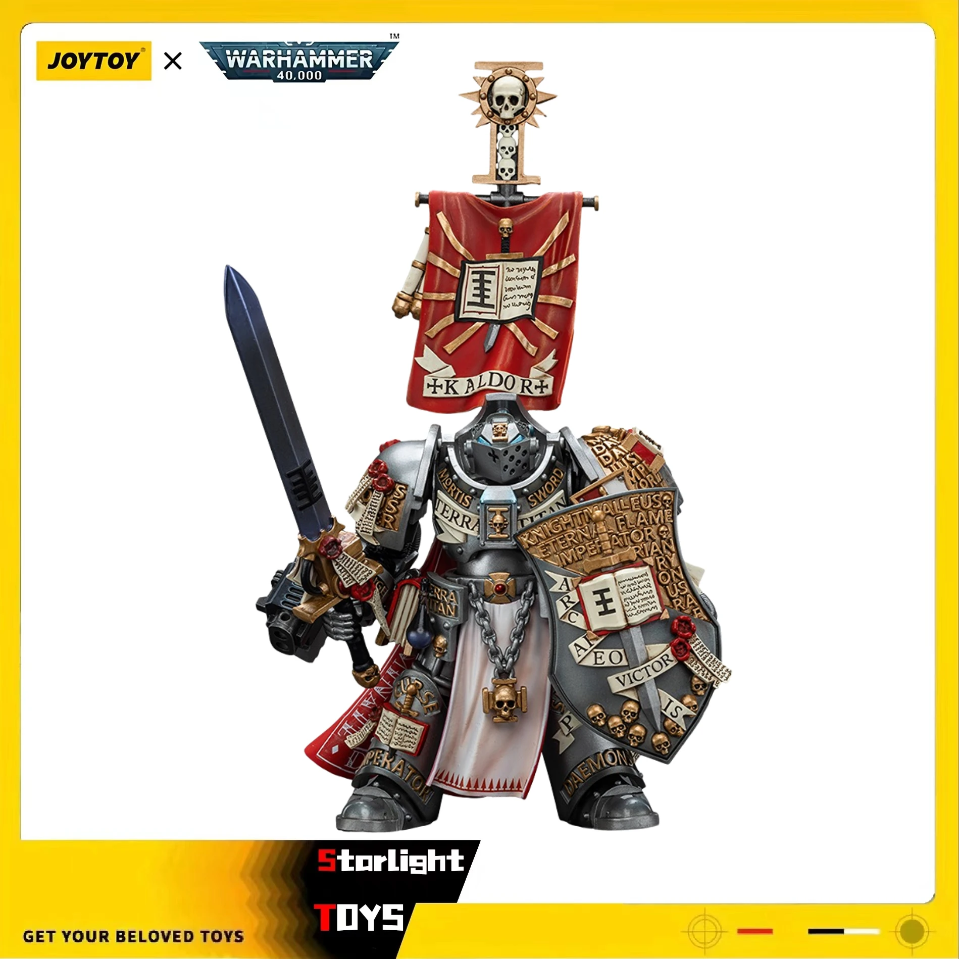 

JOYTOY 1/18 Action Figure Warhammer 40K Grey Knights Kaldor Draigo Model Toy Gift