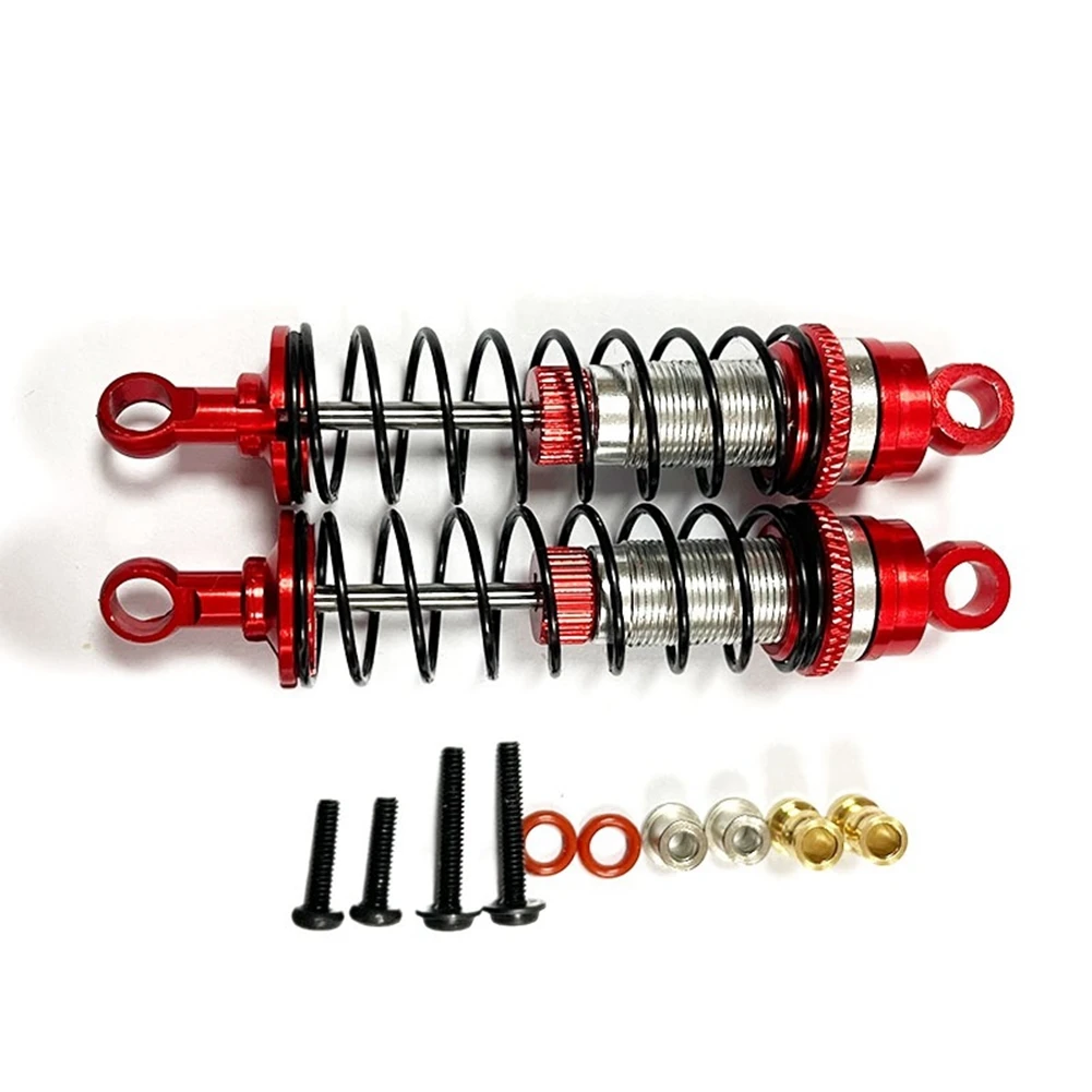 โลหะด้านหน้าและโช้คอัพหลัง Damper สําหรับ Losi 1/18 Mini-T 2.0 1/16 Mini-B RC รถบรรทุกรถอะไหล่อัพเกรด,สีฟ้า