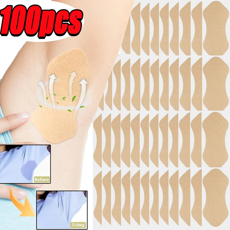 10-100pcs Underarm sweat absorbing patch, ultra-thin invisible anti sweat patch