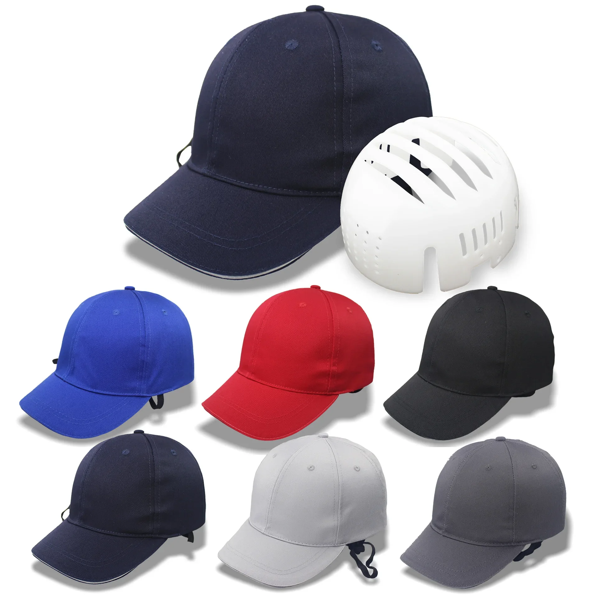 Bump Hat for Safety Baseball Cap Style Hard Hats for Adult Men Women Breathable Lightweight for Head Protection Short Brim