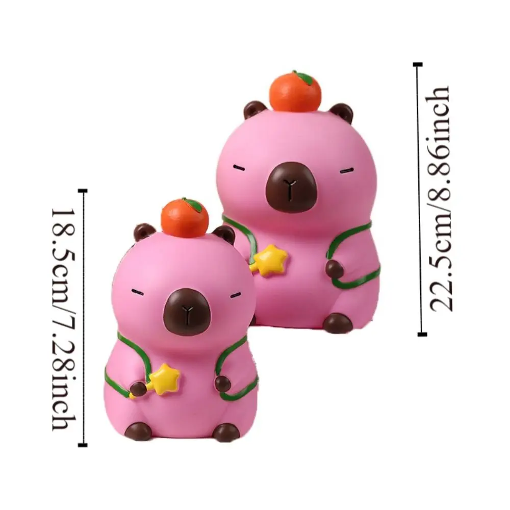 Spaartank Capybara Spaarpot Decoratieve Grote Capaciteit Capibara Gelddozen Verzamelbaar Model Capibara Kids Opbergdoos