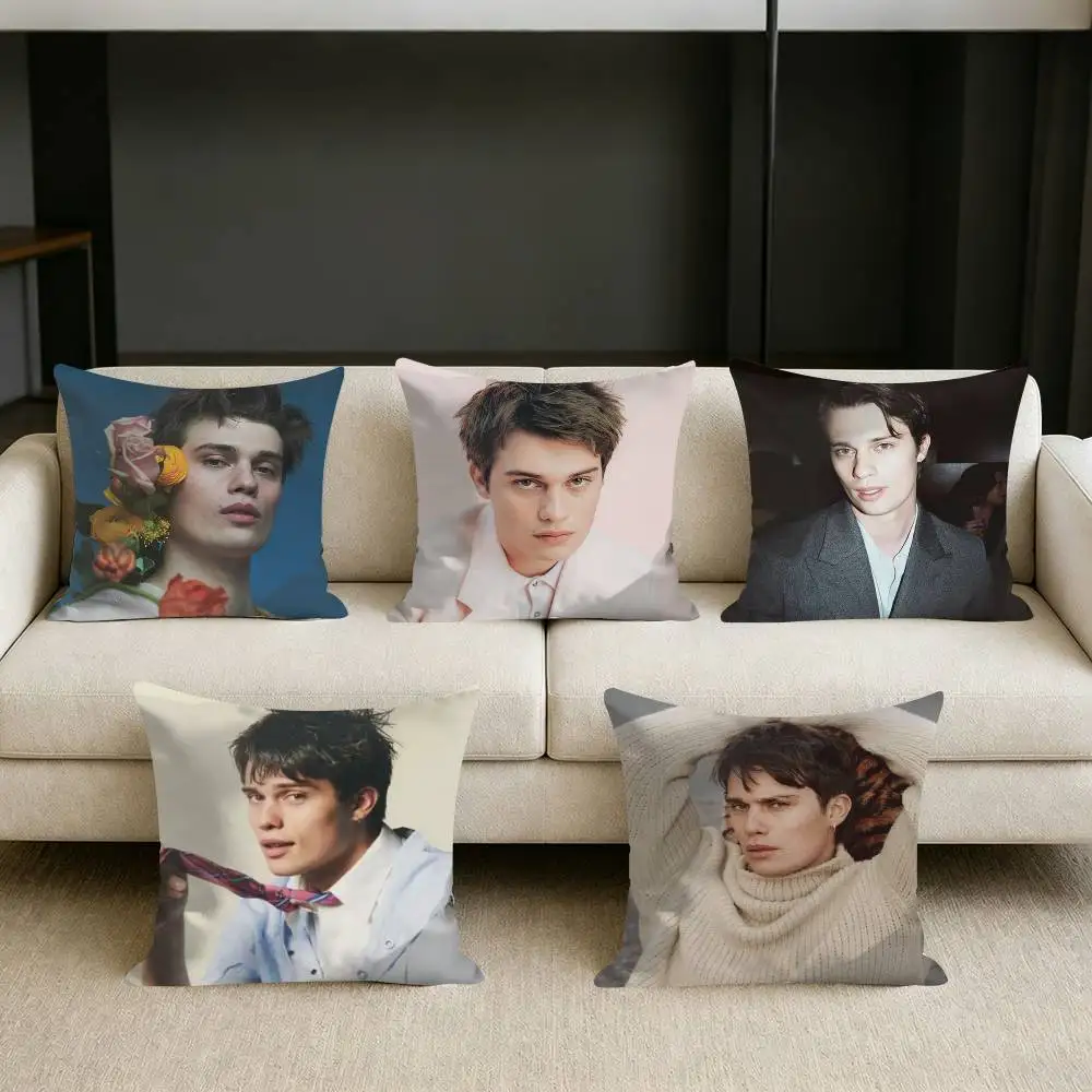 

Actor N-Nicholas Galitzine-S Square Sofa Pillow Cover Solid Color Living Room Home Decor Cushion Case
