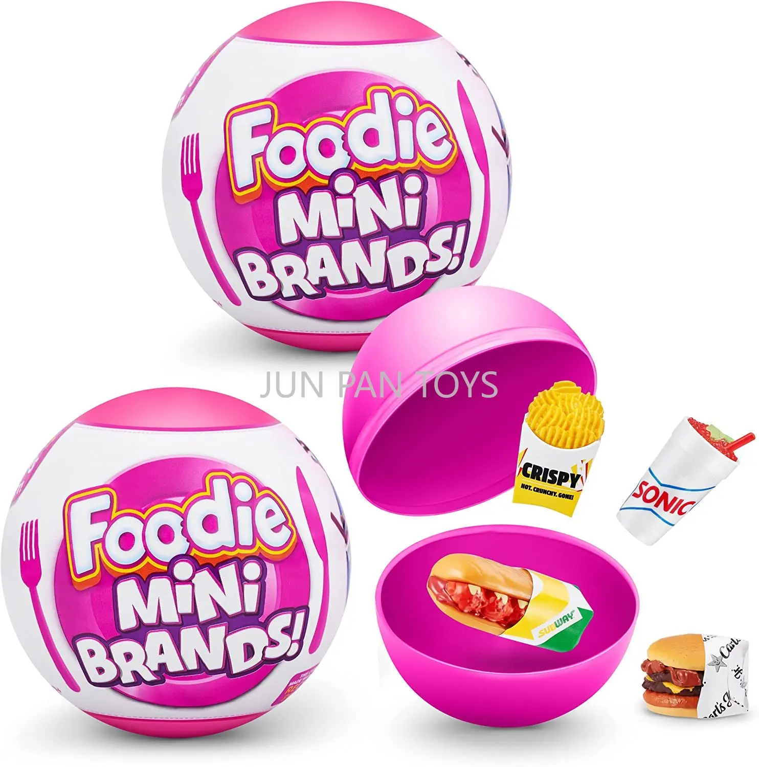 

Original ZURU 5 Surprise Foodie Mini Brands Mystery Capsule Real Miniature Brands Surprise Collectible Fast Food Children Toys