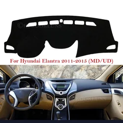 Dashboard Cover Protective Pad for Hyundai Elantra 2011 2012 2013 2014 2015 MD UD Avante Accessories Dash Board Sunshade Carpet