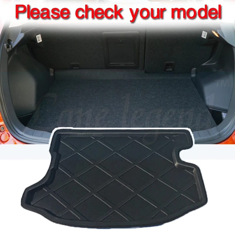 For Mitsubishi ASX 2010-2022 Car Rear Trunk Boot Mat Waterproof Floor Mats Carpet Anti Mud Tray Cargo Liner