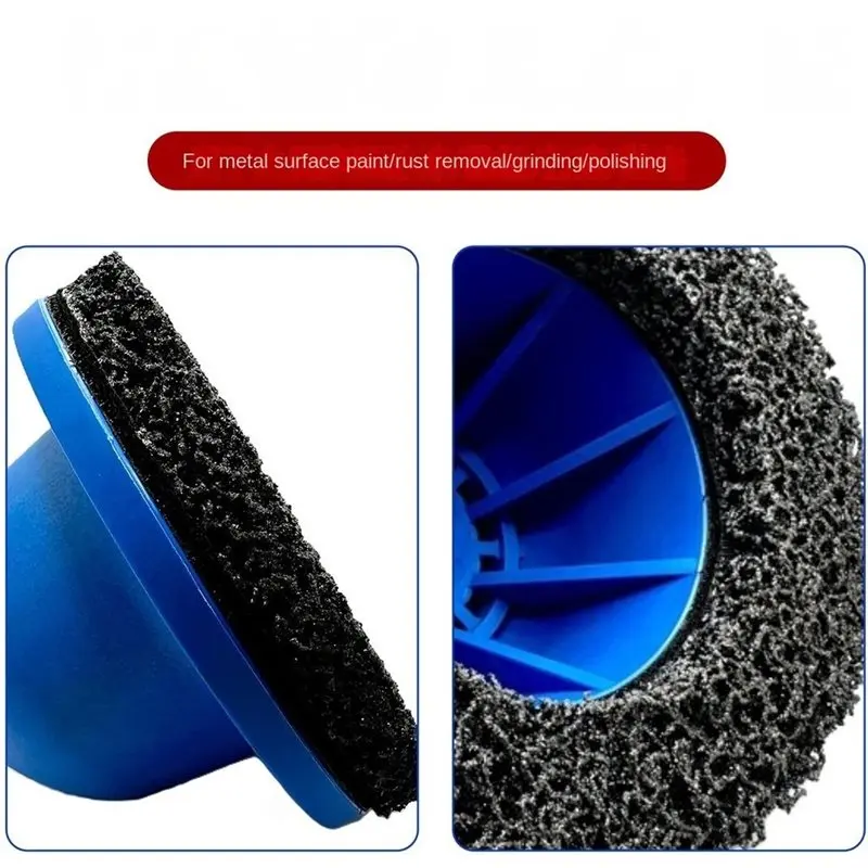 A02F-1Set Wheel Grinder - Includes Sanding Pad And Adapter - For Cleaning Wheels And Mounting Rim Seats