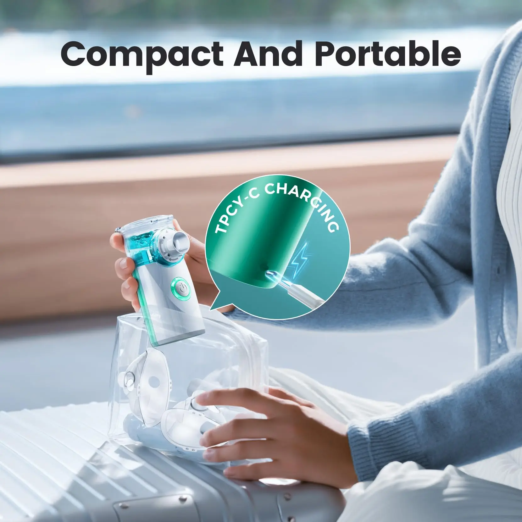 Medical Nebulizer Machine Ultrasonic Asthma Steam Inhaler Nebulizador Portable For Home Use and Hospital Use