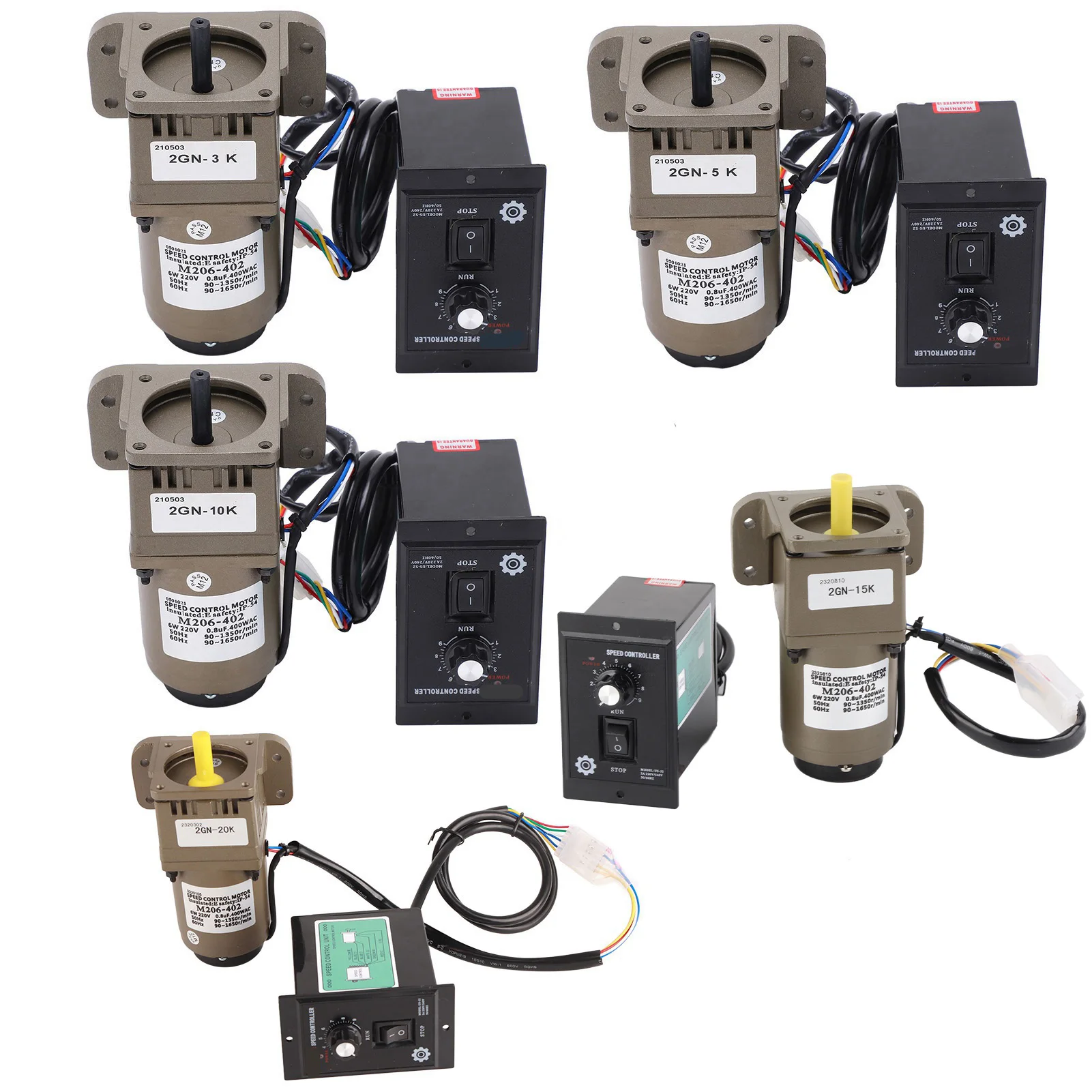 Single Phase Asynchronous Motor, AC 220V 6W Single Phase Asynchronous Gear Motor Deceleration Adjustable Speed