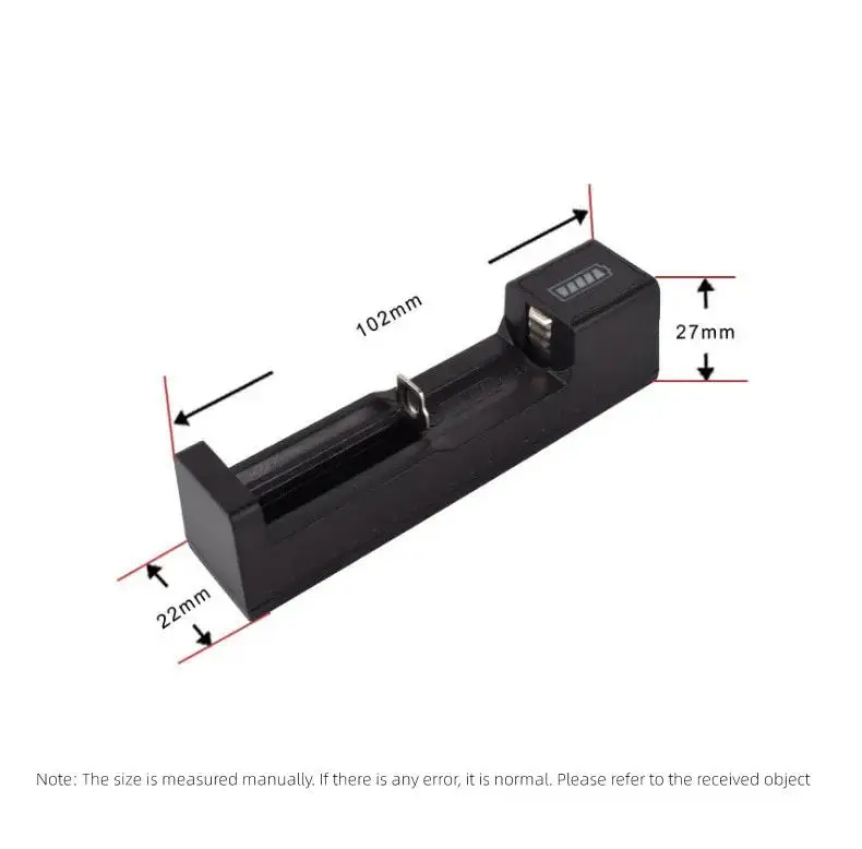 Multifunctional Lithium Battery Charger 3.7V Universal 1 Slot Smart Charger For 16340 14500 18650 26650 Rechargeable Batteries view 5