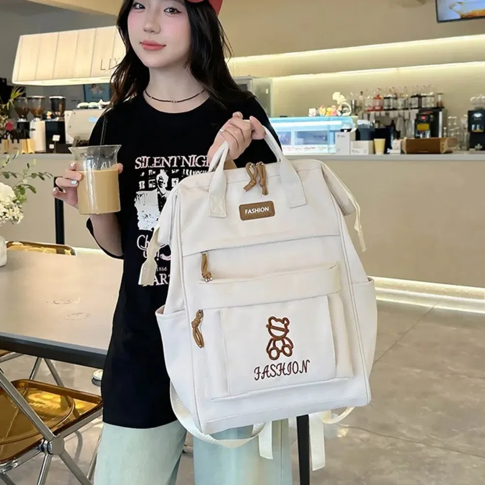 حقيبة يد عصرية للسفر على طراز Ins Style حقيبة كتف مزدوجة قابلة للتعديل ذات سعة كبيرة حقيبة أمومة للبالغين #2