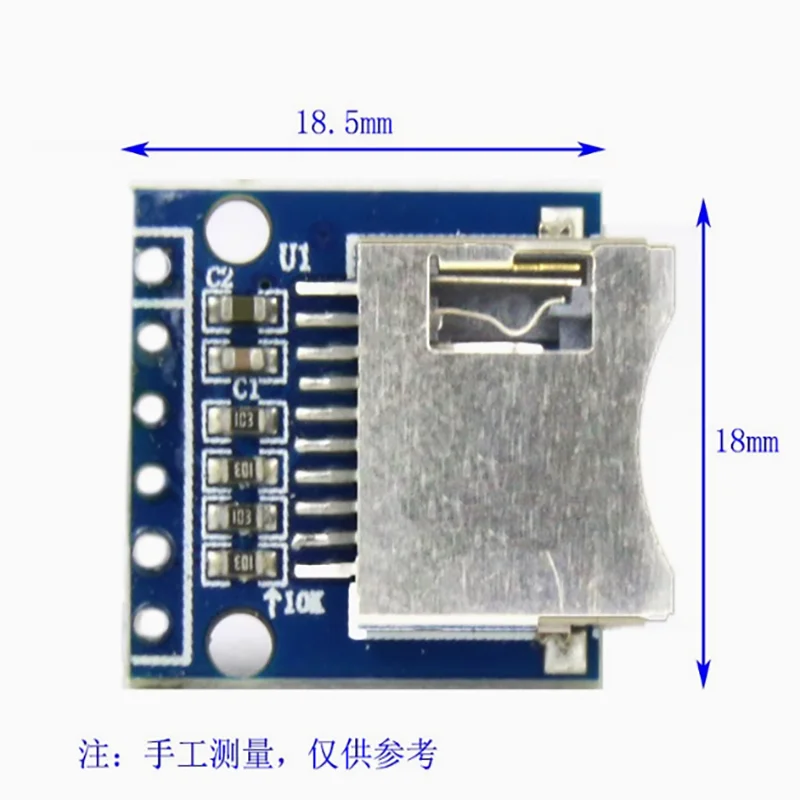 1 Uds 3,3 V Mini módulo de tarjeta Micro SD Mini lector de tarjetas TF adaptador de tarjeta Micro SD placa de circuito