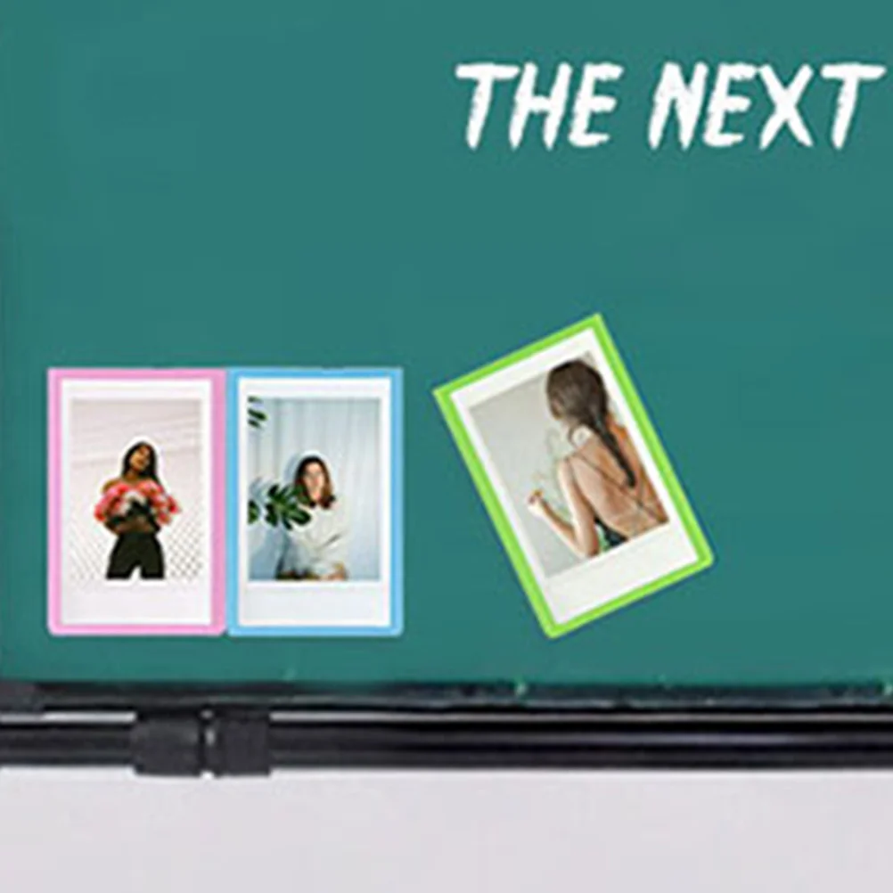 

10pcs Magnetic Photo Frame For Fridge Small Picture Holder Decor Refrigerator Magnets Kitchen Office Home Decoration Use Gift